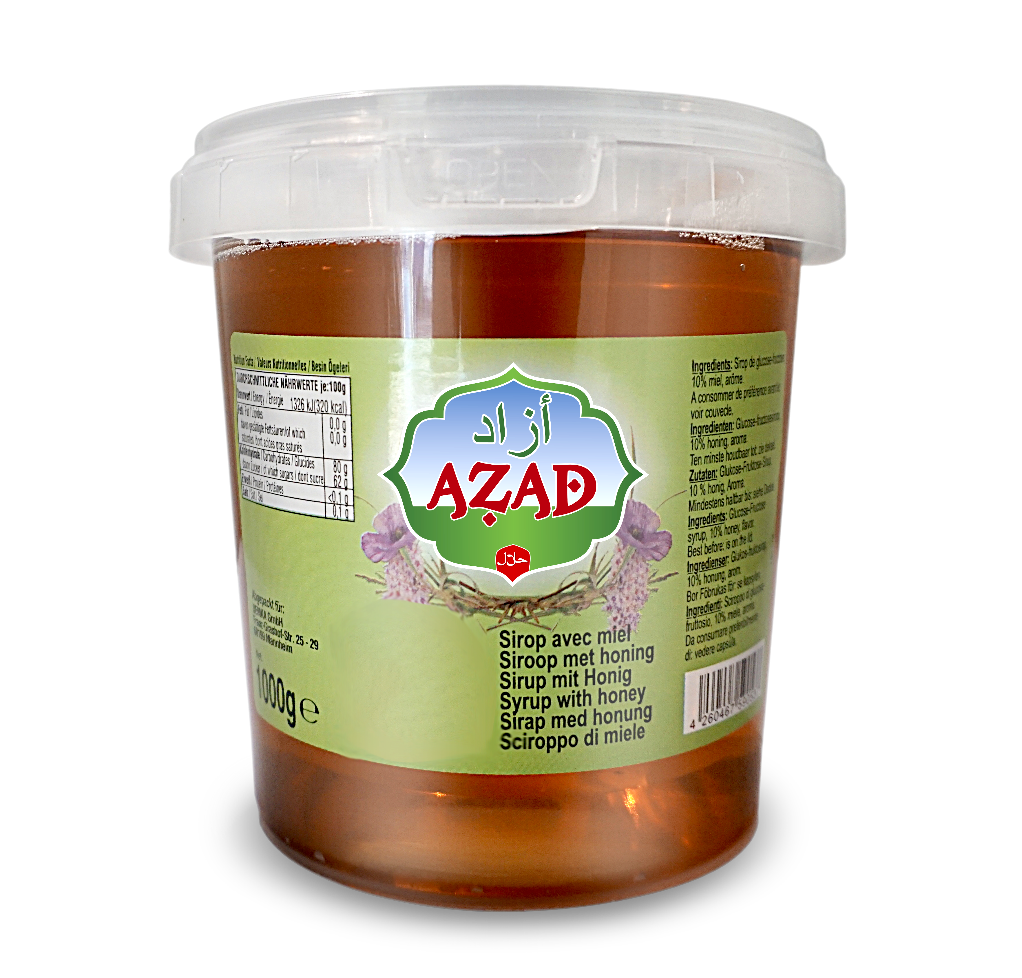 AZAD SYRUP HONEY 1KG